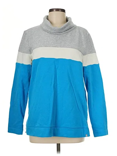 Pre-owned T By Talbots Turtleneck Sweater In Blue