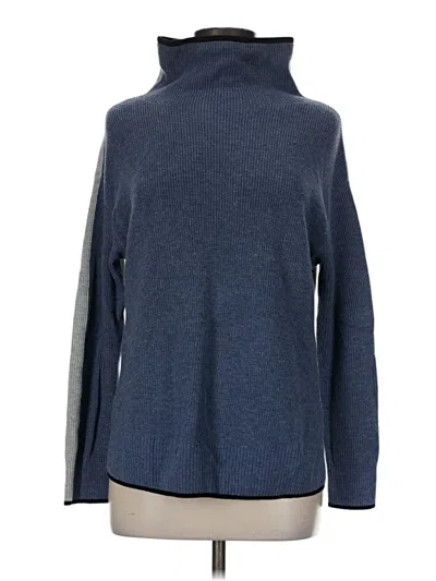 Pre-owned T By Talbots Turtleneck Sweater In Blue