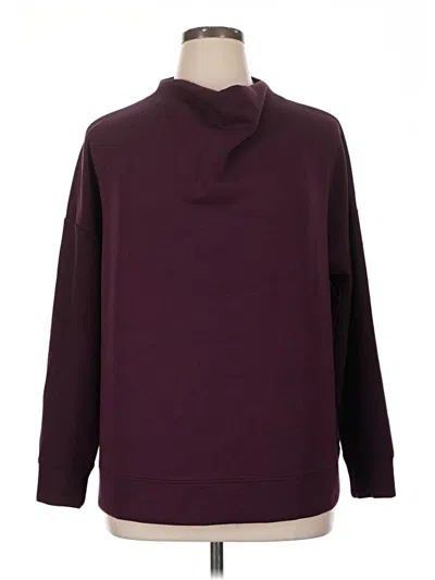 Pre-owned T By Talbots Turtleneck Sweater In Burgundy