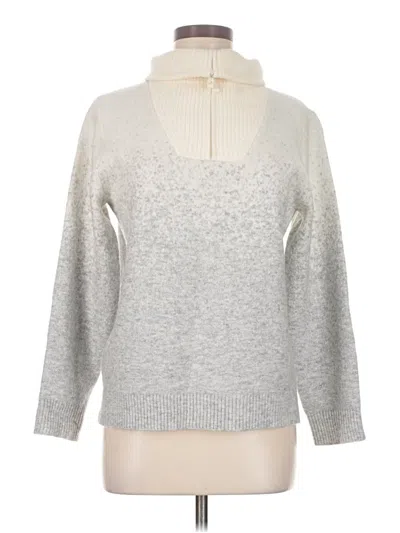 Pre-owned T By Talbots Turtleneck Sweater In Gray