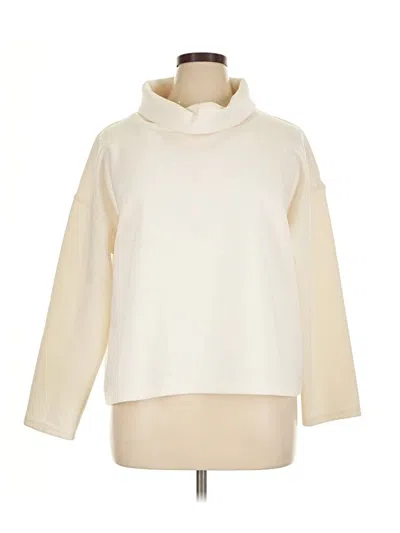 Pre-owned T By Talbots Turtleneck Sweater In Ivory