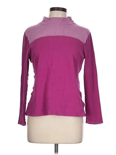 Pre-owned T By Talbots Turtleneck Sweater In Purple