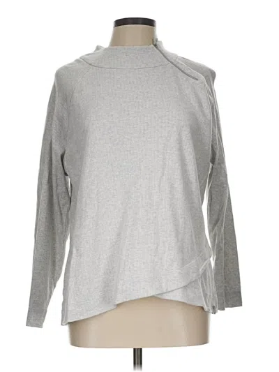 Pre-owned T By Talbots Turtleneck Sweater In Silver
