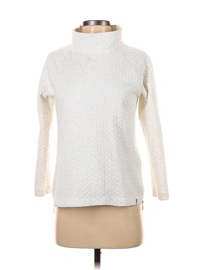 Pre-owned T By Talbots Turtleneck Sweater In White