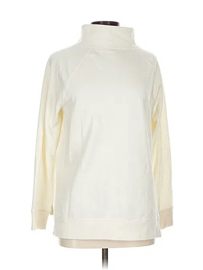 Pre-owned T By Talbots Turtleneck Sweater In White