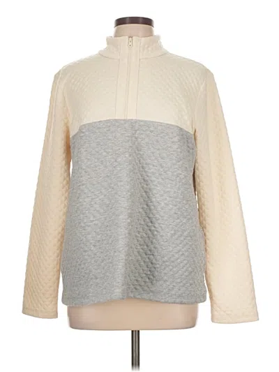 Pre-owned T By Talbots Turtleneck Sweater In White