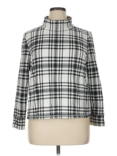 Pre-owned T By Talbots Turtleneck Sweater In White