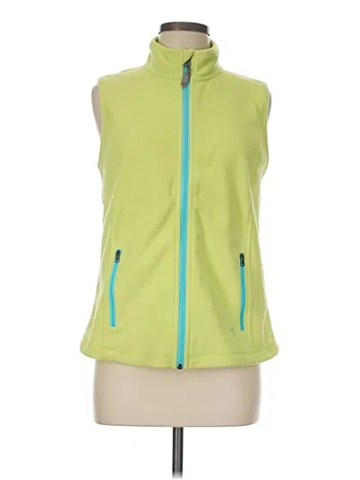Pre-owned T By Talbots Vest In Green