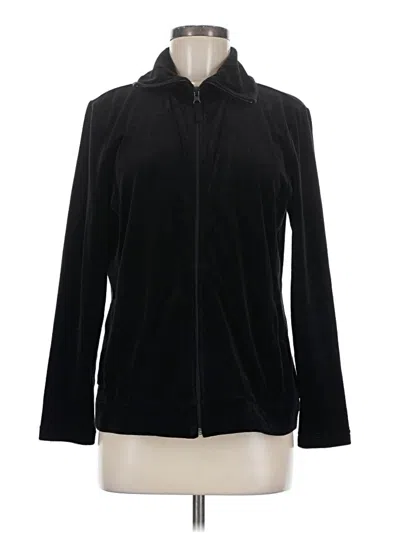 Pre-owned T By Talbots Zip Up Hoodie In Black