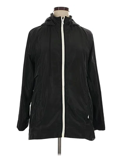 Pre-owned T By Talbots Zip Up Hoodie In Black
