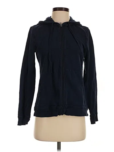 Pre-owned T By Talbots Zip Up Hoodie In Blue
