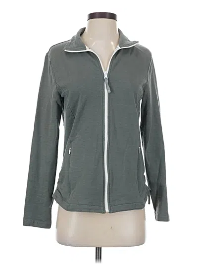 Pre-owned T By Talbots Zip Up Hoodie In Gray