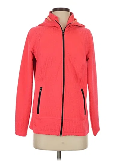 Pre-owned T By Talbots Zip Up Hoodie In Red