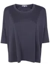 T C Zero T-shirt Coulisse Oversized In Blue