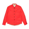T Coat Over Shirt Feather Jacket In Red