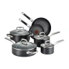 T-fal 10-pc. Non-stick Cookware Set In Black