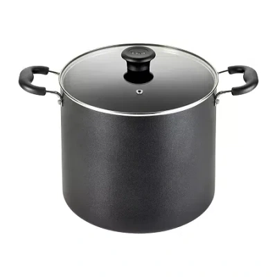 T-fal 12-qt. Stockpot With Lid In Black