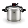 T-fal Clipso Stainless Steel 6.3-qt. Pressure Cooker In Silver