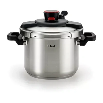 T-fal Clipso Stainless Steel 6.3-qt. Pressure Cooker In Silver