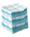 T-fal Coordinating Flat Waffle Weave Dish Cloth, Set Of 12 In Breeze