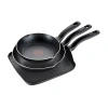 T-fal Culinaire 3-pc. Non-stick Cookware Set In Black