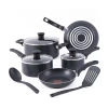 T-fal Essentials 10-pc. Non-stick Cookware Set In Black