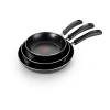 T-fal Essentials 3-pc. Aluminum Non-stick Frying Pan In Black