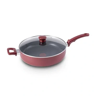 T-fal Essentials 5-qt. Non-stick Jumbo Cooker In Red