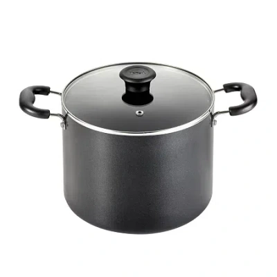 T-fal Essentials 8-qt. Non-stick Stockpot In Black