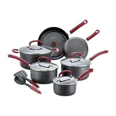 T-fal Hard Anodized 12-pc. Cookware Set In Black