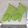 T-fal Silicone 2-pc. Oven Mitt Set In Green