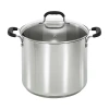 T-fal Stainless Steel 12.-qt. Stockpot With Lid In Silver
