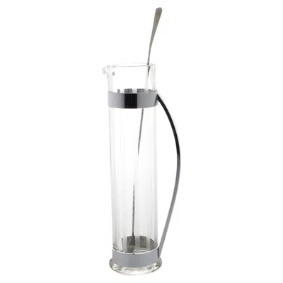 Pre-owned T. G. Hawkes & Co. Hawkes Glass And Chrome Barware Skyscraper Cocktail Martini Pitcher, Circa 1940 In Gray