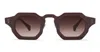 T Henri Birdcage - Oxblood Sunglasses In Brown