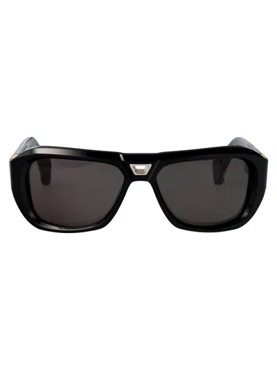 T Henri Black Cellulose+titanium+gold Sunglasses