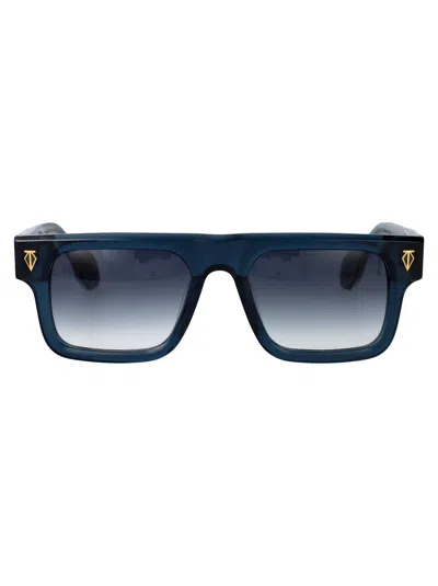 T Henri Dark Navy Acetate Sunglasses