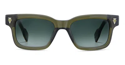 T Henri Daytona - Rainforest Sunglasses In Green