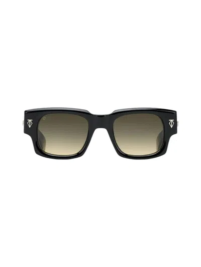 T Henri Black Acetate Sunglasses