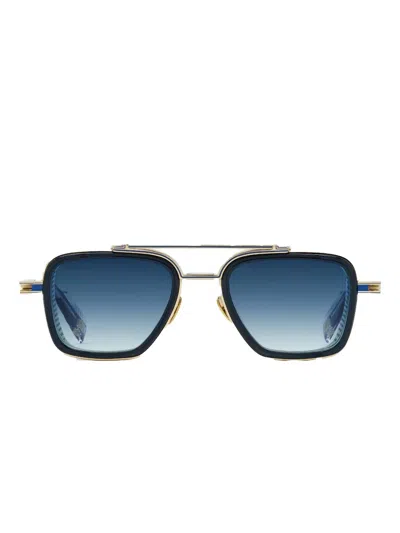 T Henri Eyewear C2 Square-frame Sunglasses In Blue