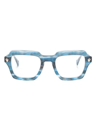 T Henri Eyewear Continental Square-frame Glasses In Blue