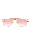T Henri Eyewear Drophead Gradient-lenses Sunglasses In Gold