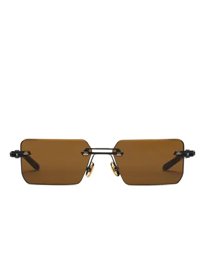 T Henri Eyewear Evija Square-frame Sunglasses In Brown