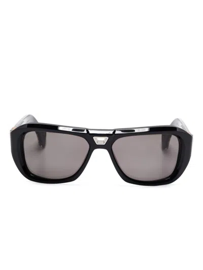 T Henri Eyewear Mega Sunglasses In Schwarz