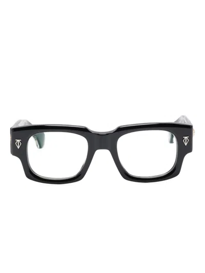 T Henri Eyewear Rectangle-frame Glasses In Black