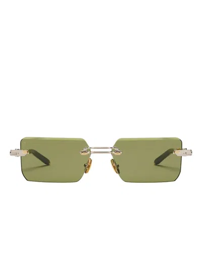T Henri Eyewear Square-frame Sunglasses In Gold