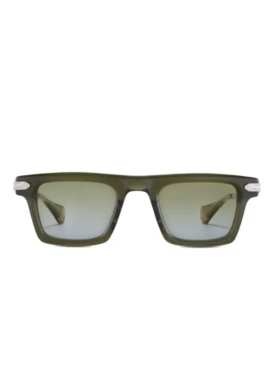 T Henri Eyewear Square-frame Sunglasses In Green