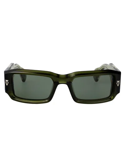 T HENRI T HENRI GREEN WITH 2TONE ACETATE SUNGLASSES