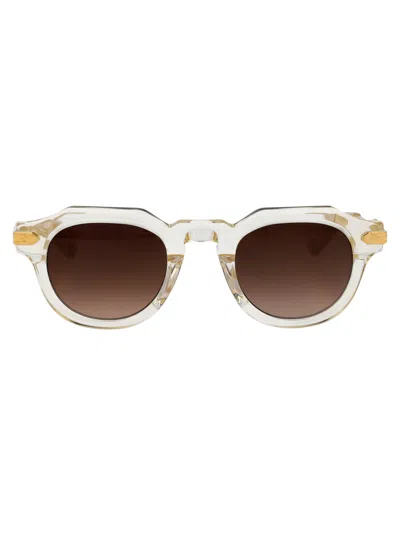 T Henri Honey Crystal Acetate Sunglasses In Brown