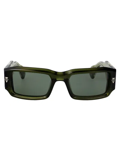 T Henri Rossi Sunglasses In Green With 2tone