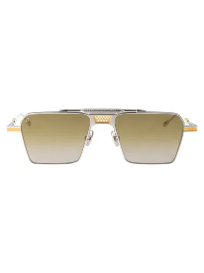 T Henri Titanium Sunglasses In Brown